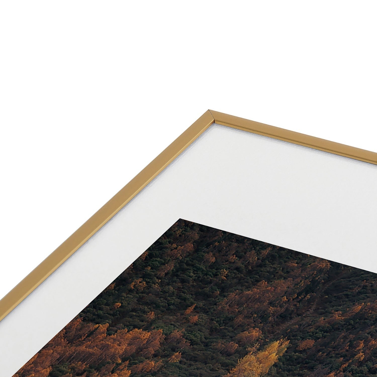 Hannah Kemp Fall Lake Metal Framed Art Print