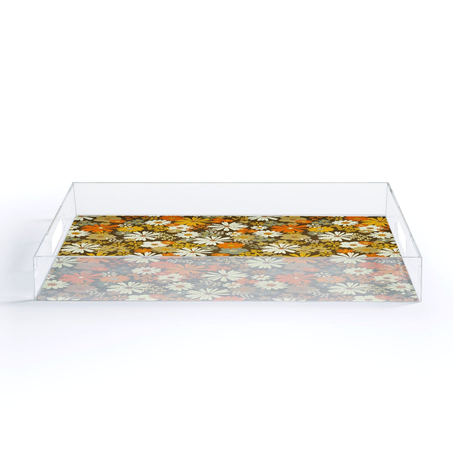 Iveta Abolina 70s Florals Acrylic Tray