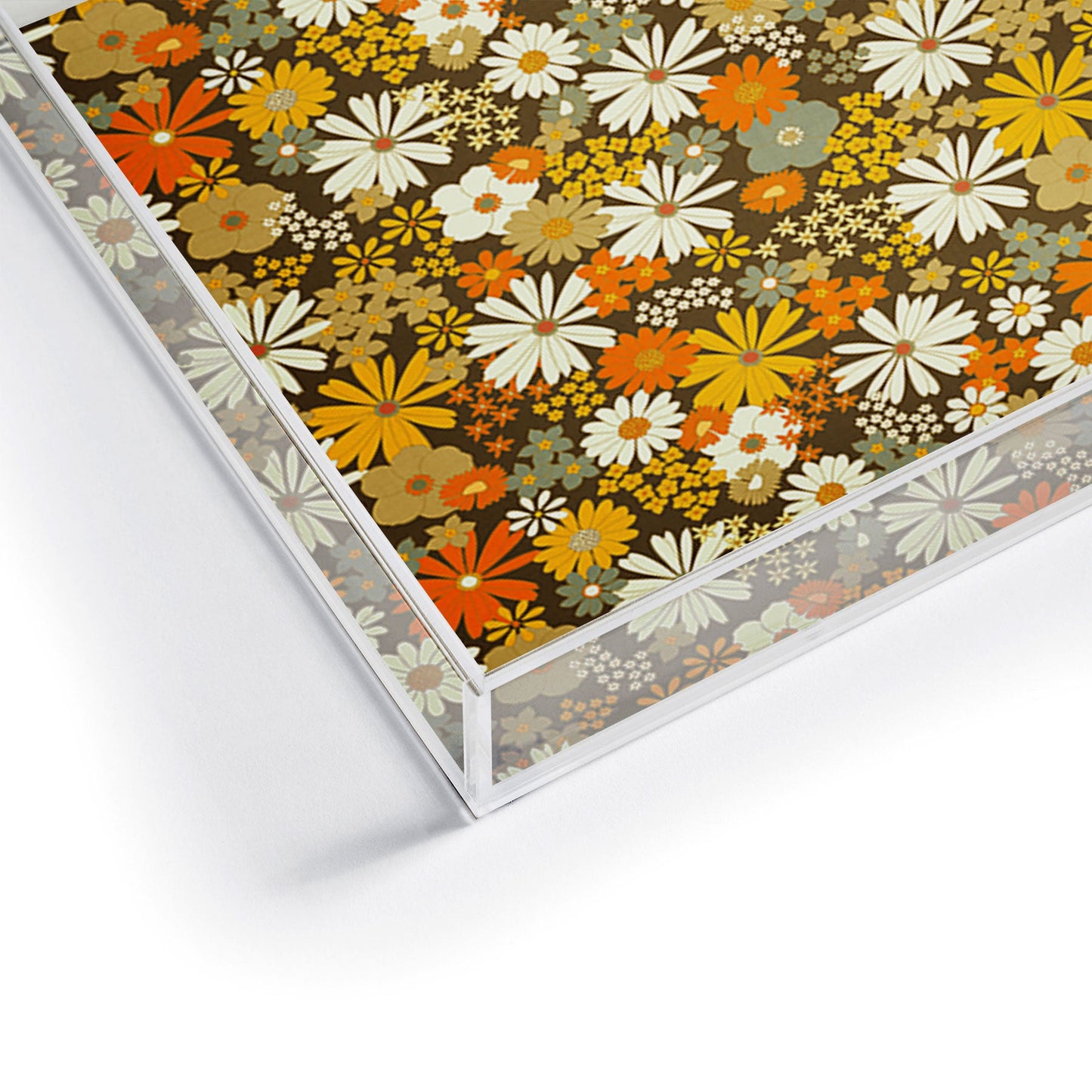 Iveta Abolina 70s Florals Acrylic Tray