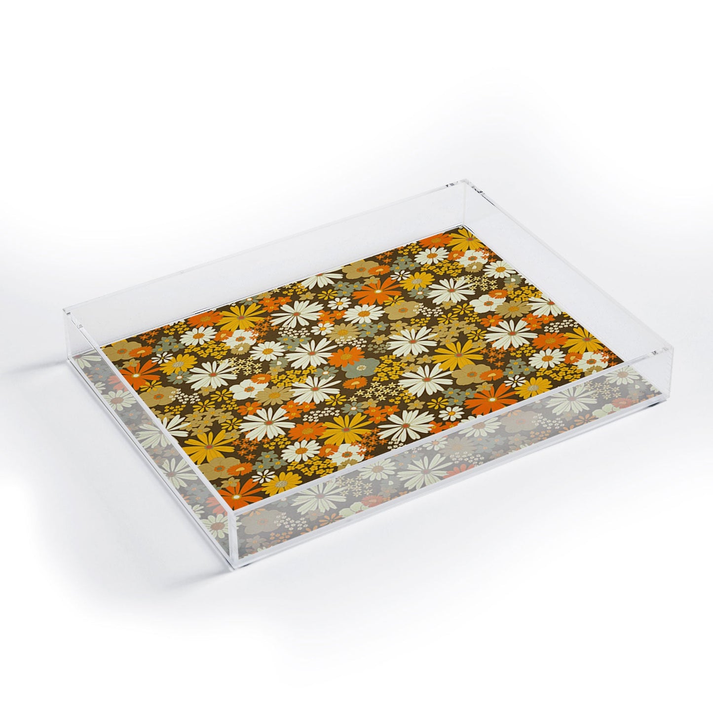 Iveta Abolina 70s Florals Acrylic Tray