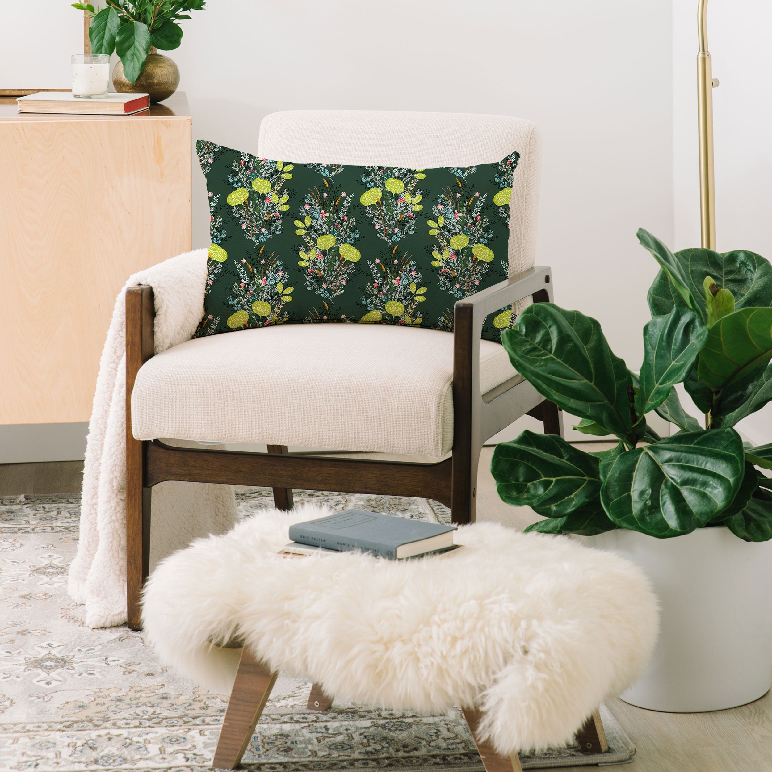 Iveta Abolina Amelia Garden Oblong Throw Pillow