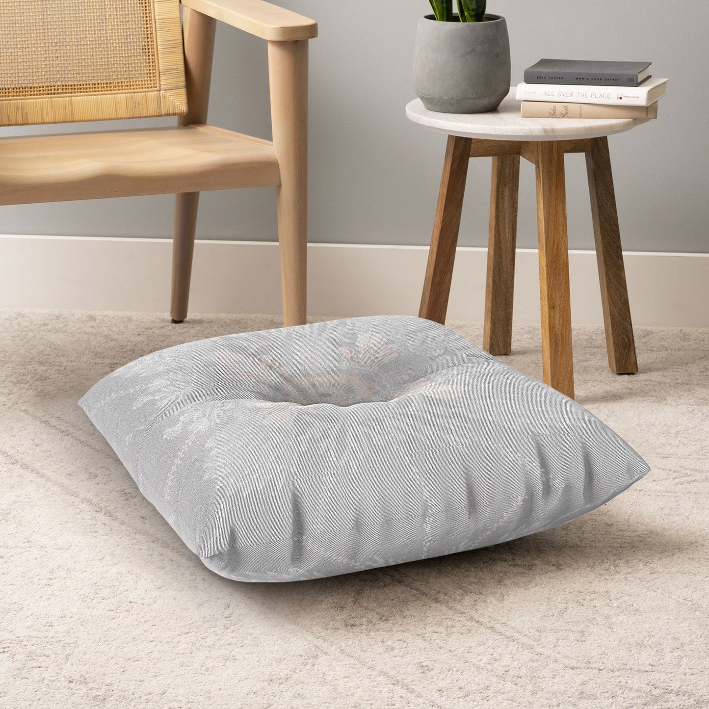 Iveta Abolina Bermuda Rose Floor Pillow Square