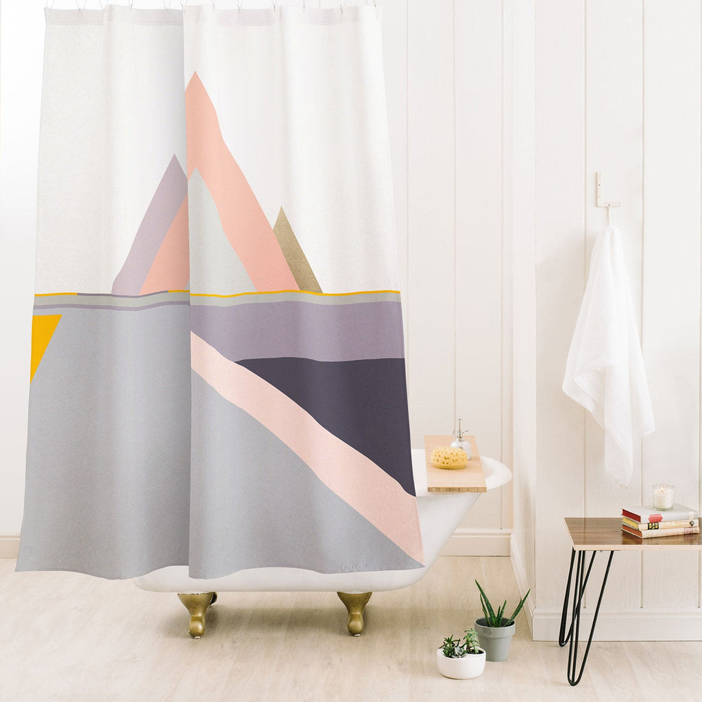 Iveta Abolina Bloc de couleur I Shower Curtain
