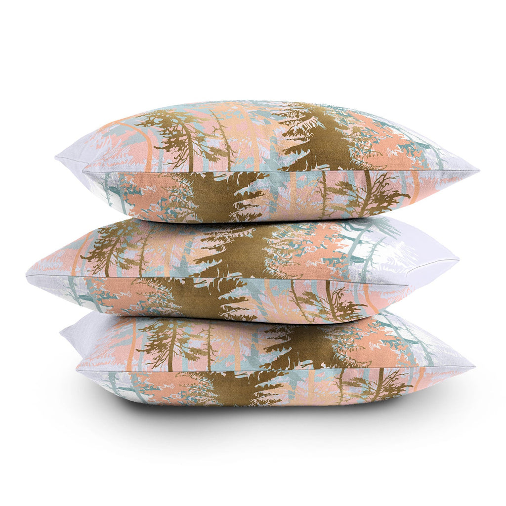 Iveta Abolina Blush Forest Throw Pillow