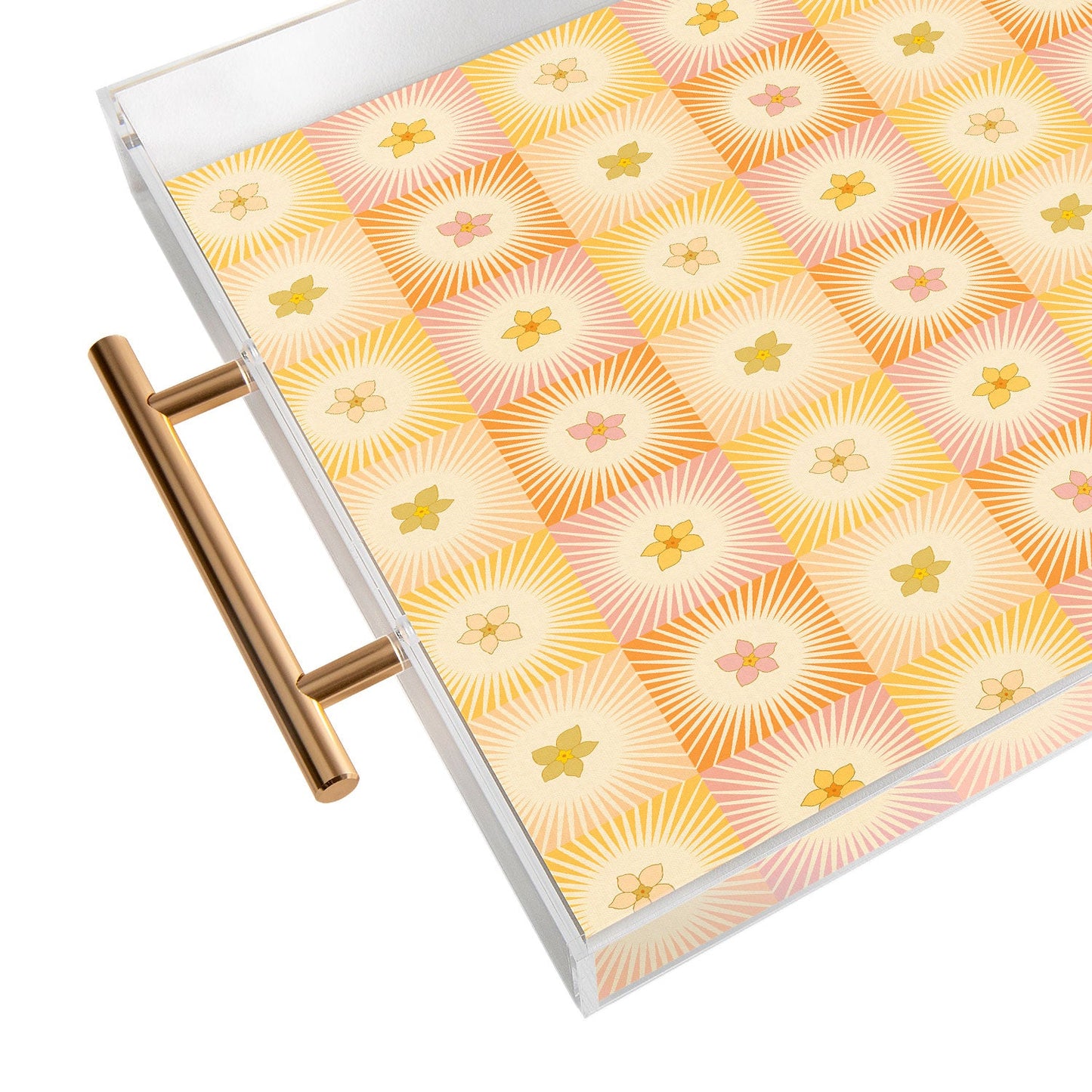 Iveta Abolina Cheerful Sun Check Acrylic Tray