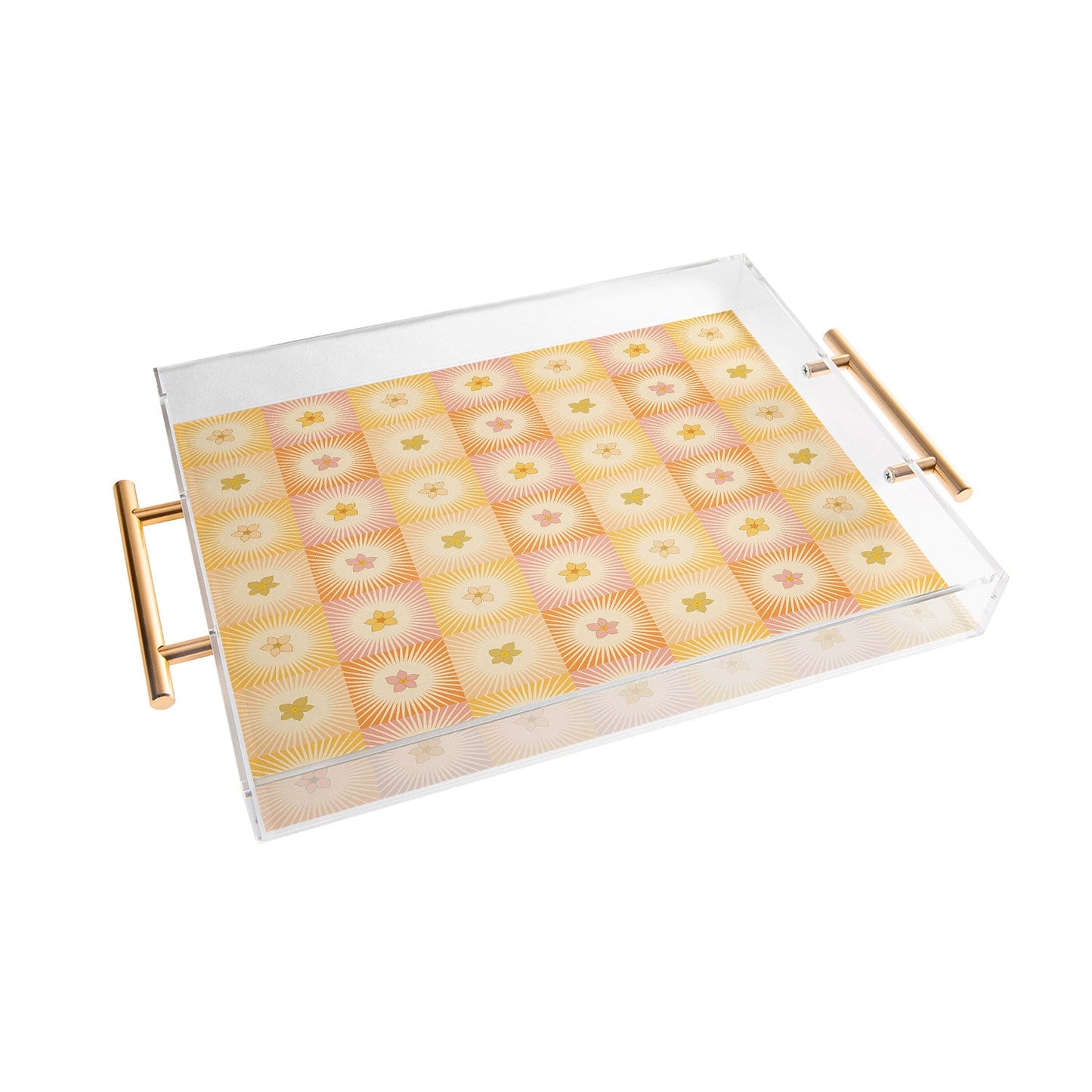 Iveta Abolina Cheerful Sun Check Acrylic Tray