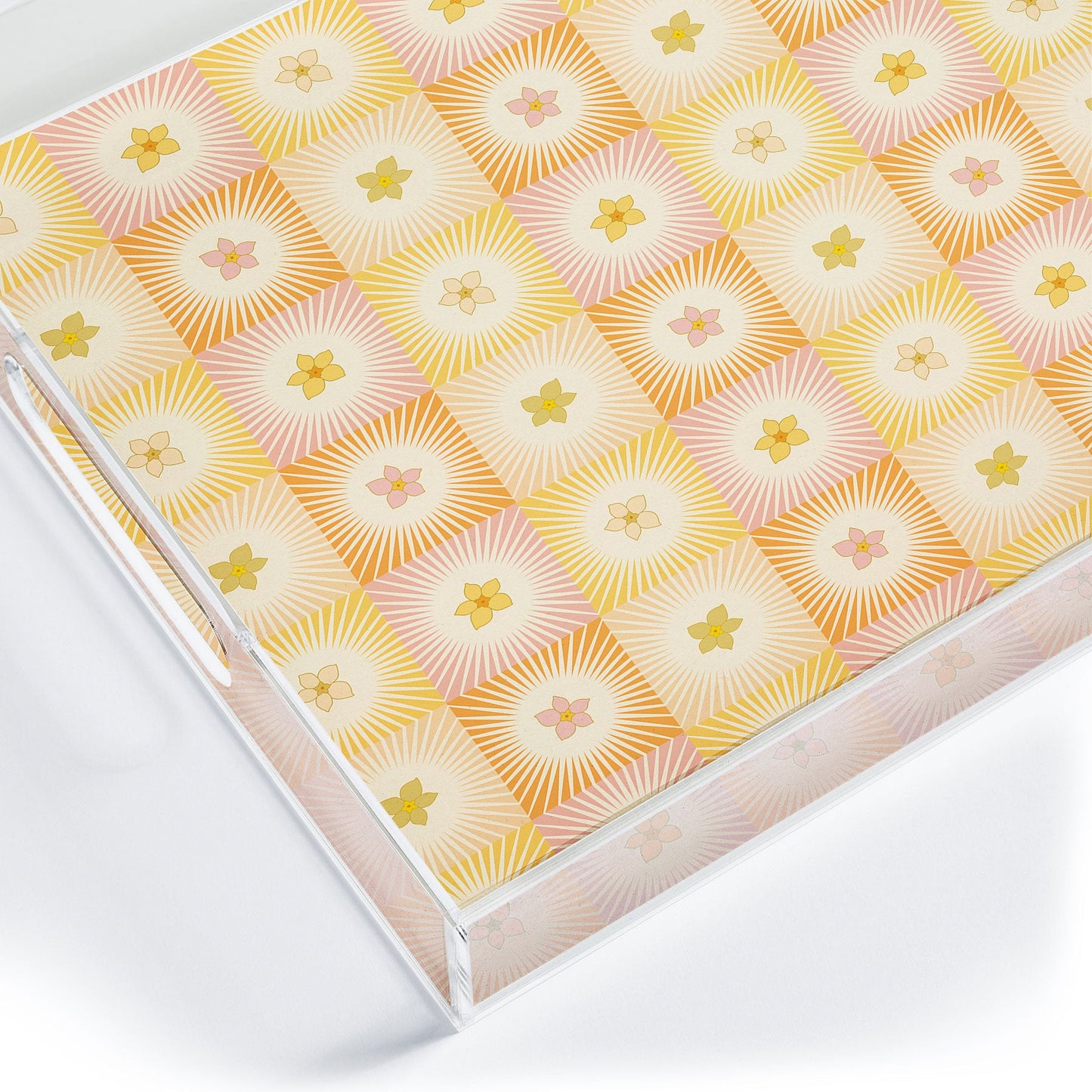 Iveta Abolina Cheerful Sun Check Acrylic Tray