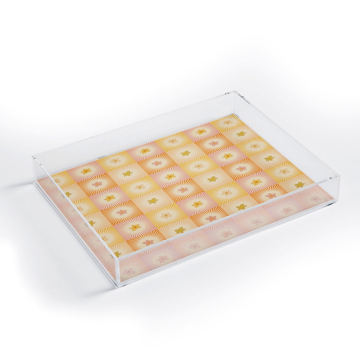Iveta Abolina Cheerful Sun Check Acrylic Tray