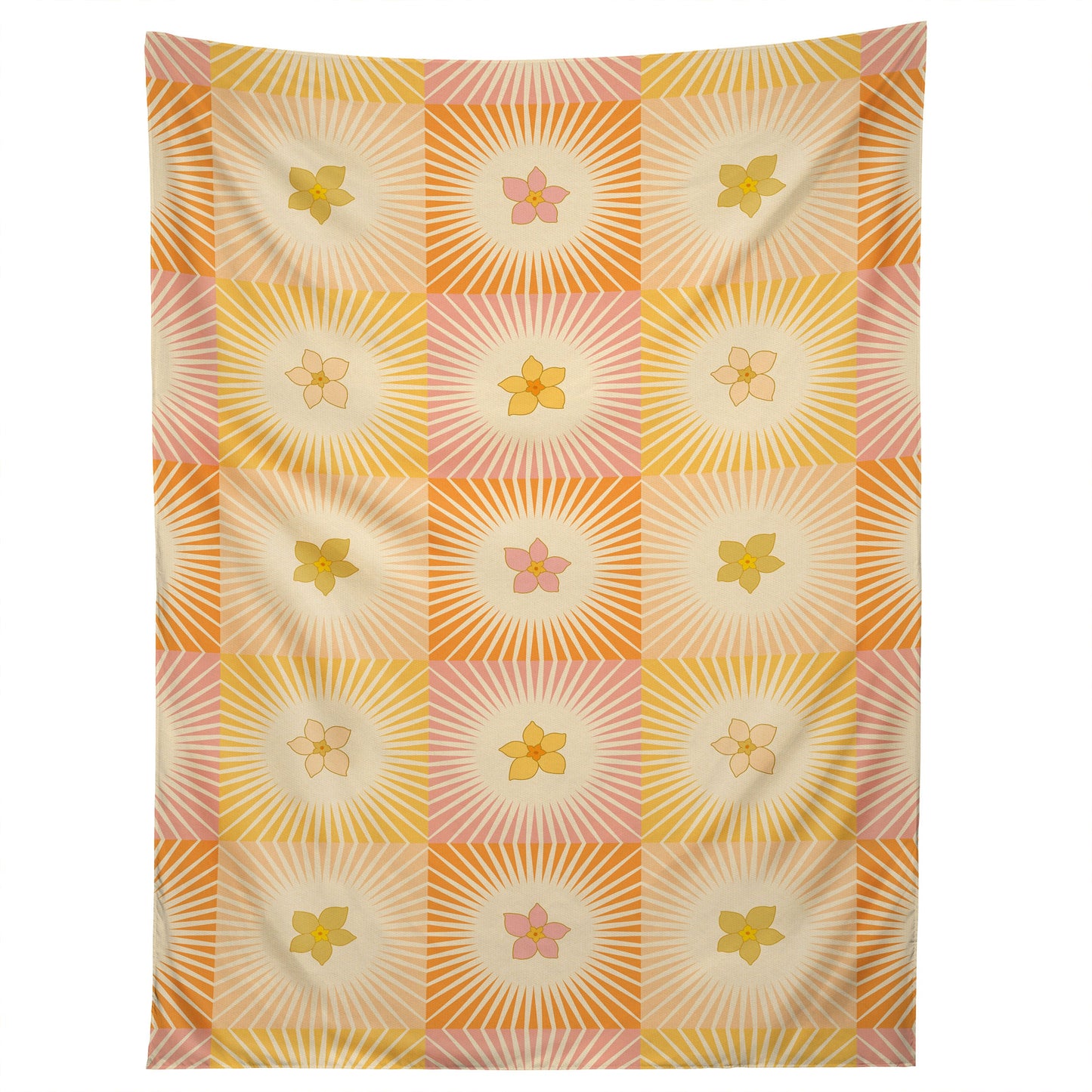 Iveta Abolina Cheerful Sun Check Tapestry