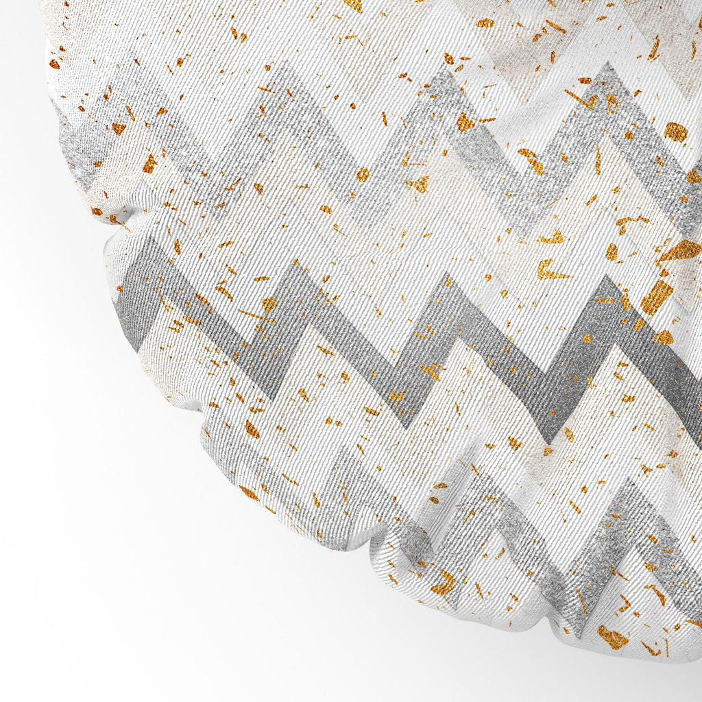 Iveta Abolina Chevron Confetti Floor Pillow Round