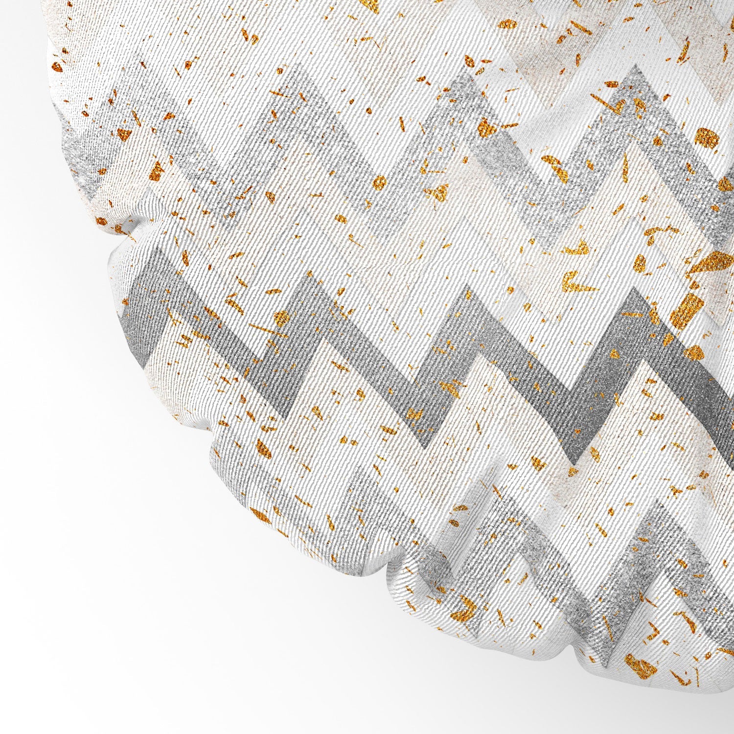 Iveta Abolina Chevron Confetti Floor Pillow Round