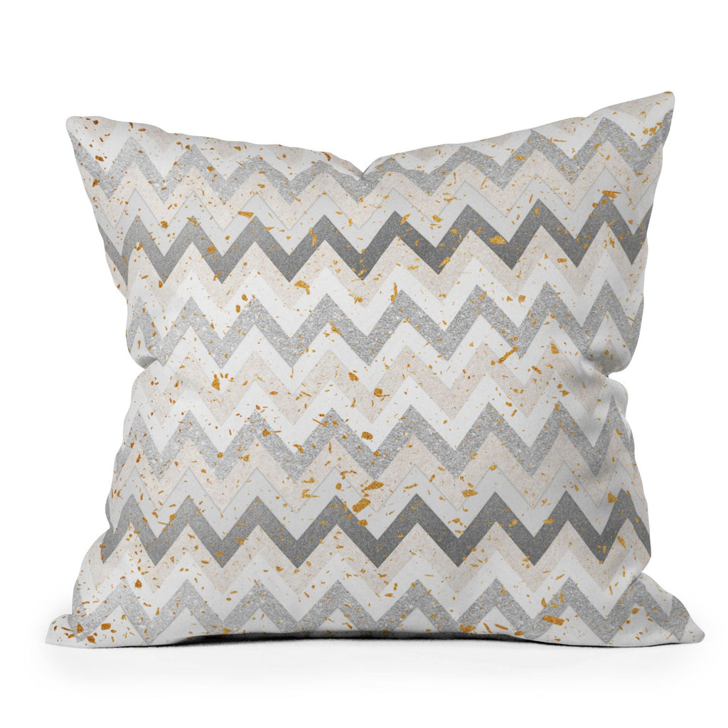Iveta Abolina Chevron Confetti Throw Pillow