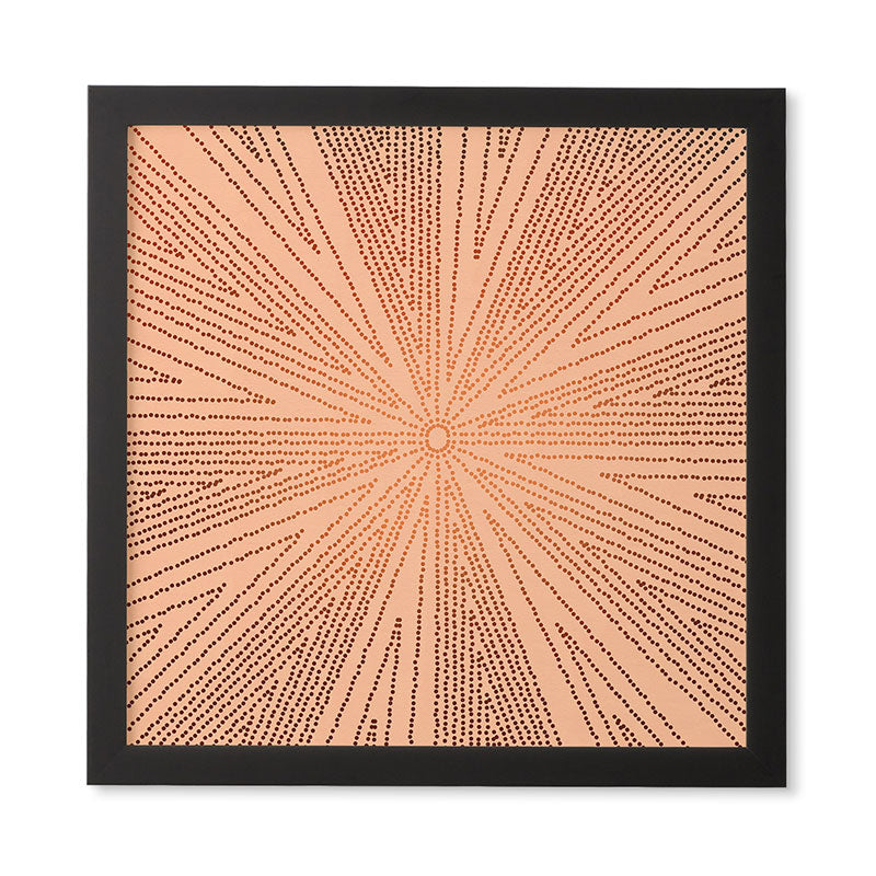 Iveta Abolina Copper Leaf Framed Wall Art