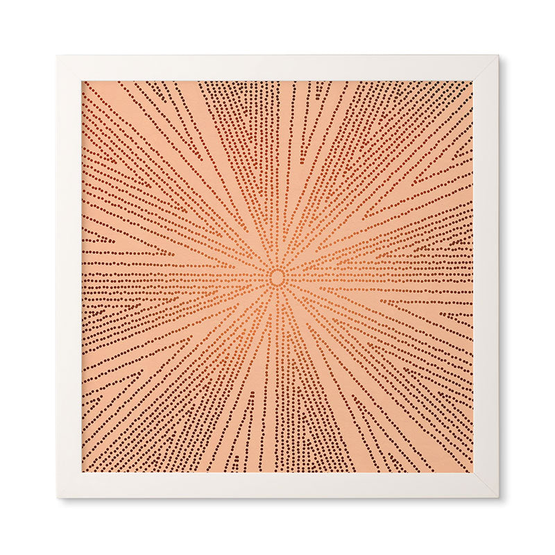 Iveta Abolina Copper Leaf Framed Wall Art