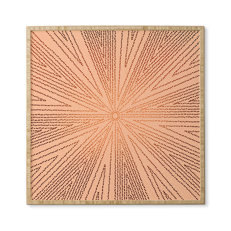 Iveta Abolina Copper Leaf Framed Wall Art