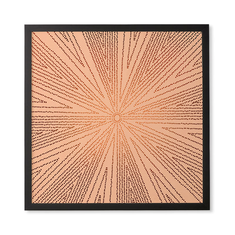 Iveta Abolina Copper Leaf Framed Wall Art