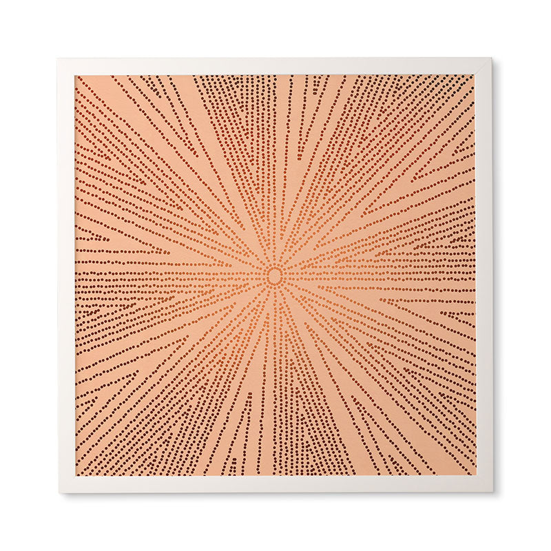 Iveta Abolina Copper Leaf Framed Wall Art