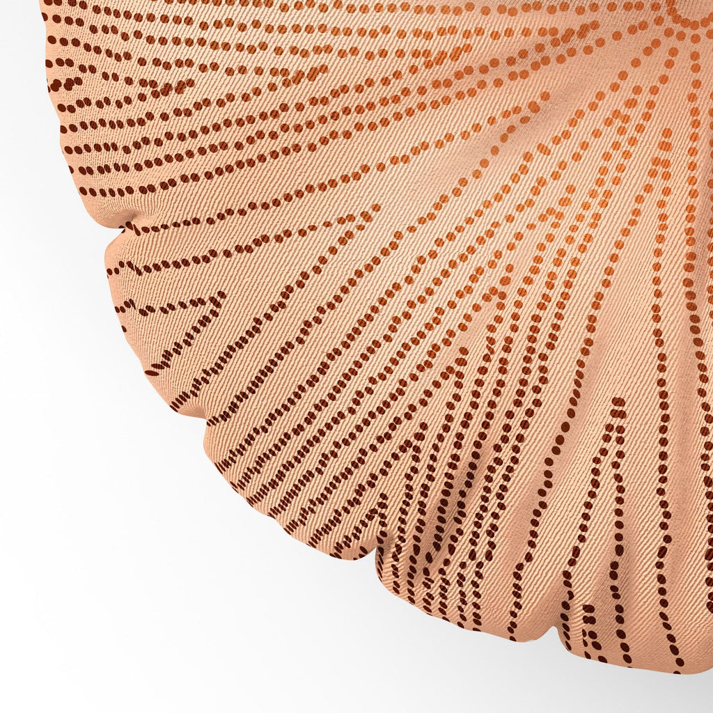 Iveta Abolina Copper Leaf Floor Pillow Round