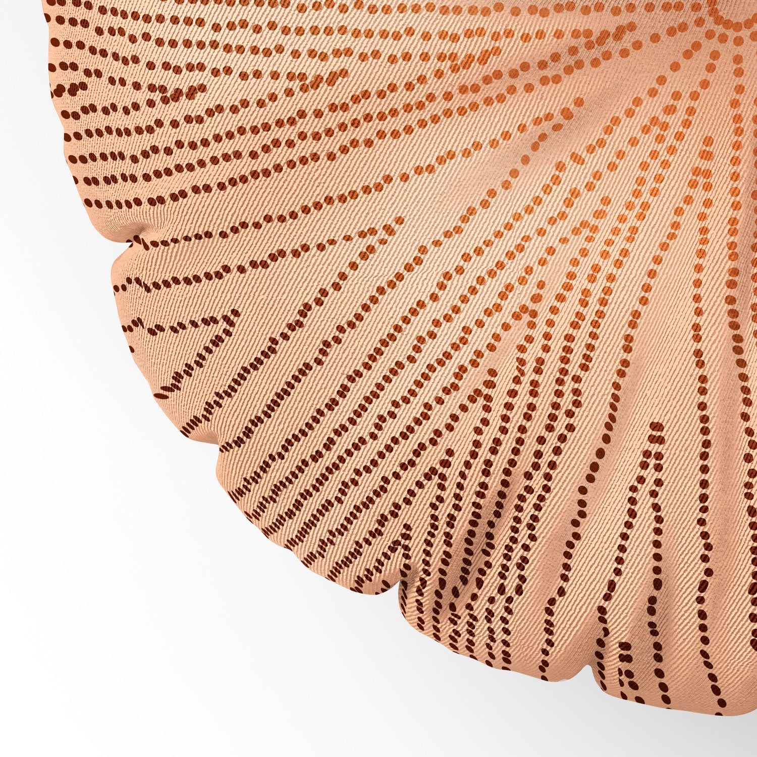 Iveta Abolina Copper Leaf Floor Pillow Round