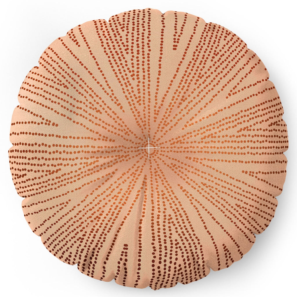 Iveta Abolina Copper Leaf Floor Pillow Round
