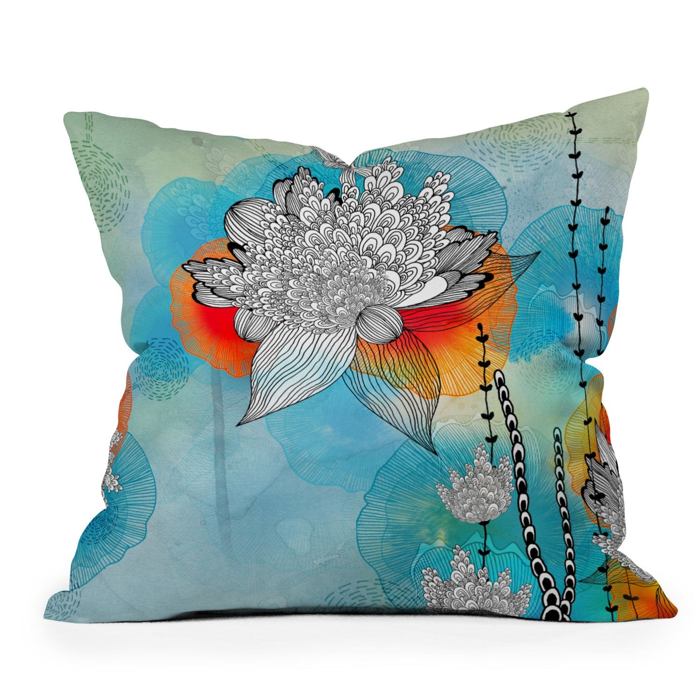 Iveta Abolina Coral Throw Pillow