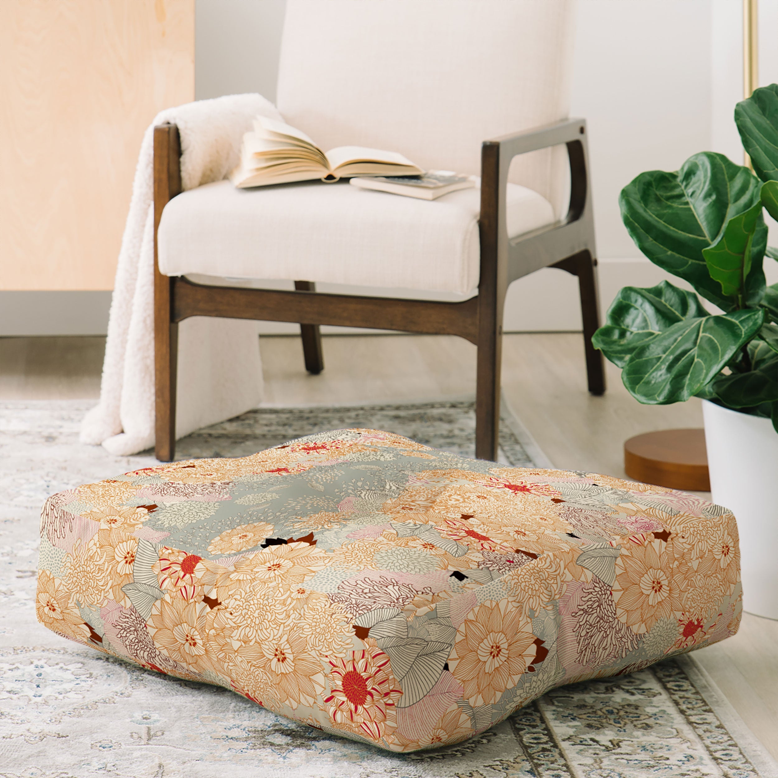 Iveta Abolina Creme De La Creme Floor Pillow Square