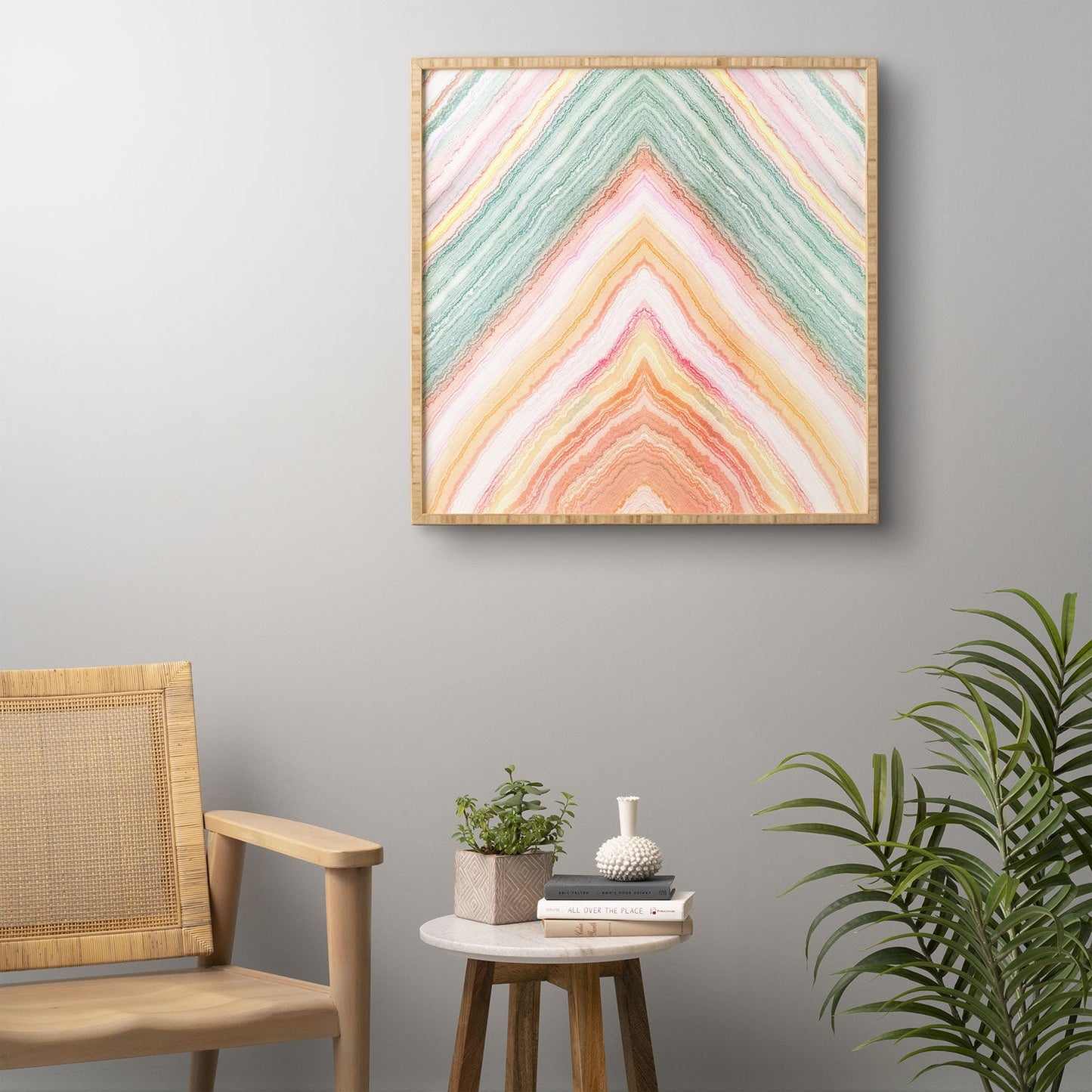 Iveta Abolina Desert Matcha Framed Wall Art