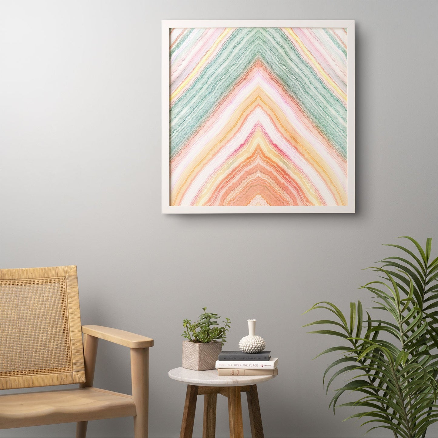 Iveta Abolina Desert Matcha Framed Wall Art