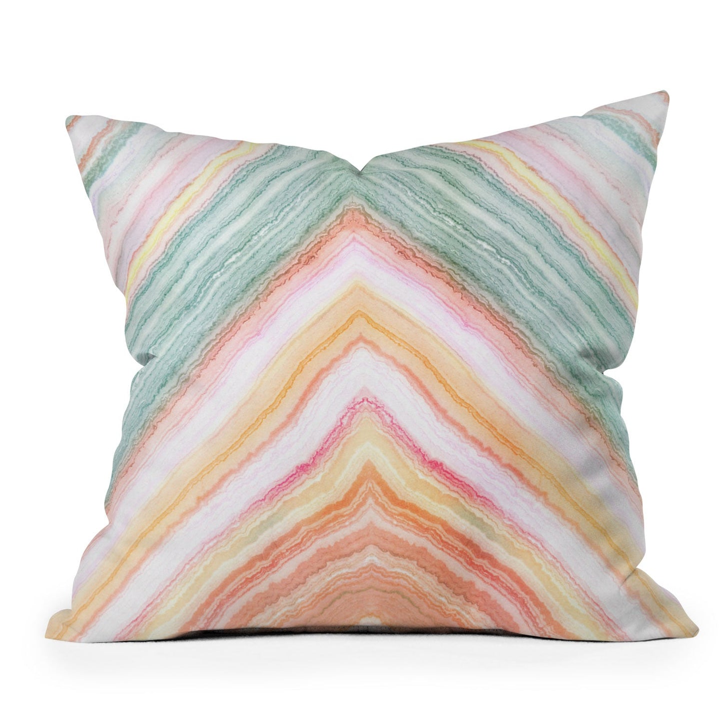 Iveta Abolina Desert Matcha Outdoor Throw Pillow