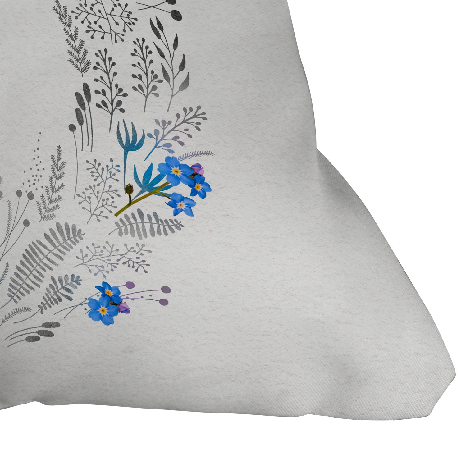Iveta Abolina Dreamland Blue Outdoor Throw Pillow