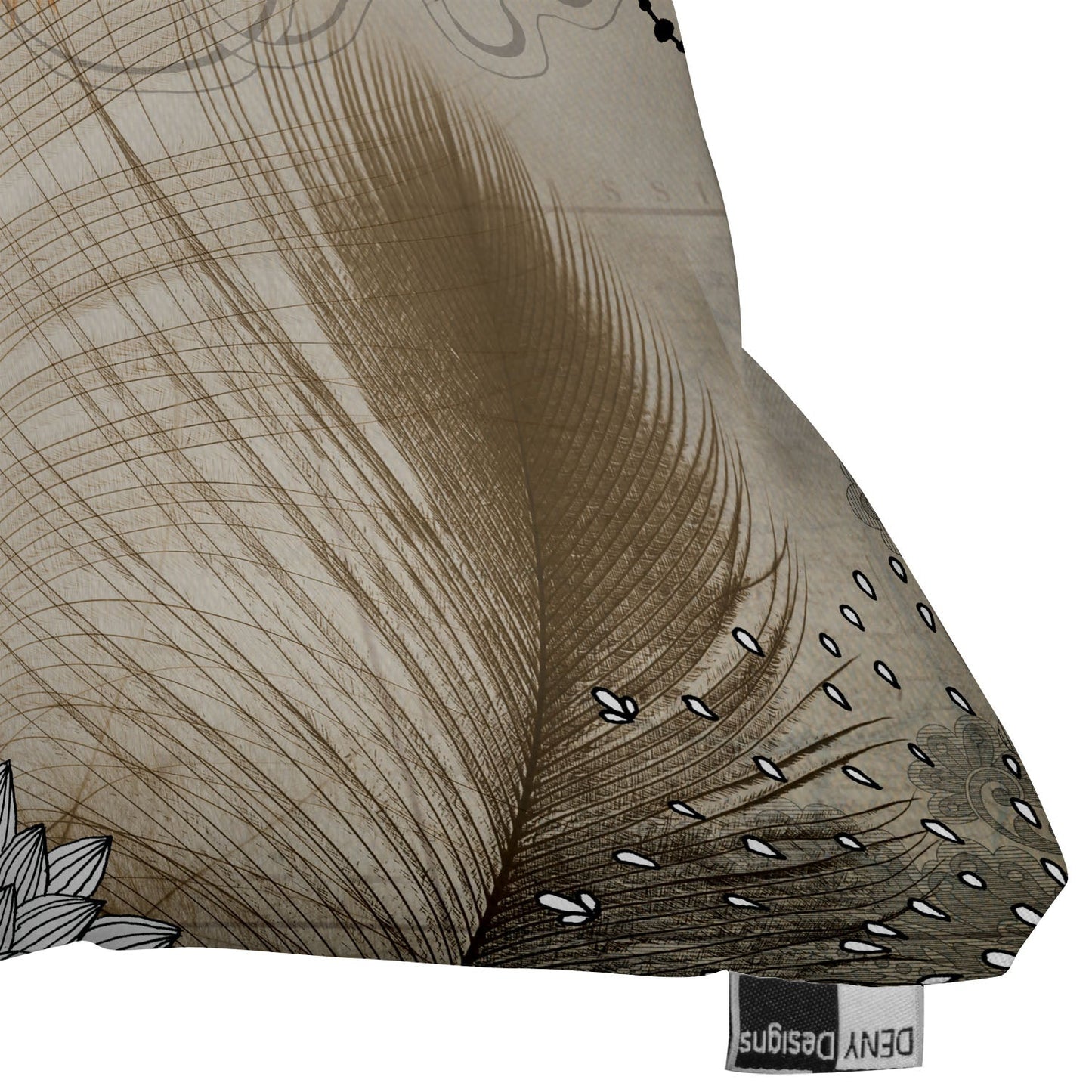 Iveta Abolina Feather Dance Throw Pillow