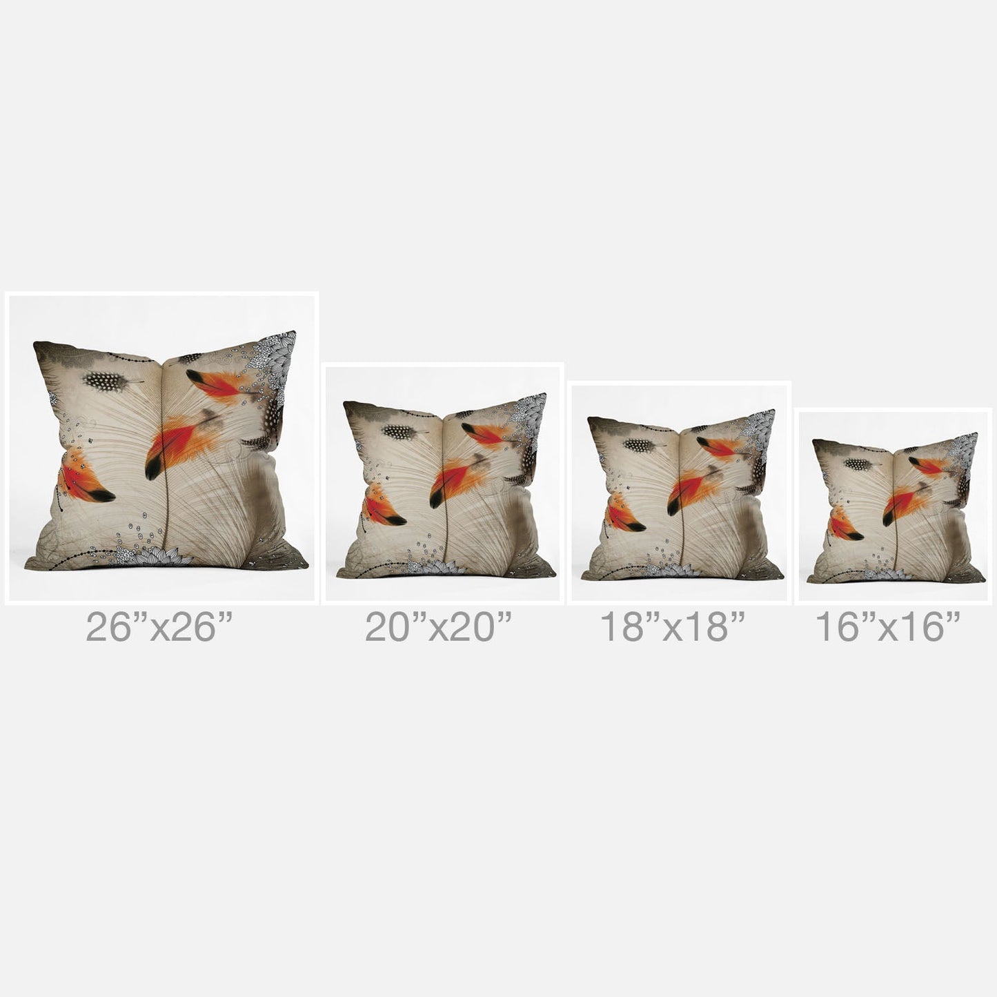 Iveta Abolina Feather Dance Throw Pillow