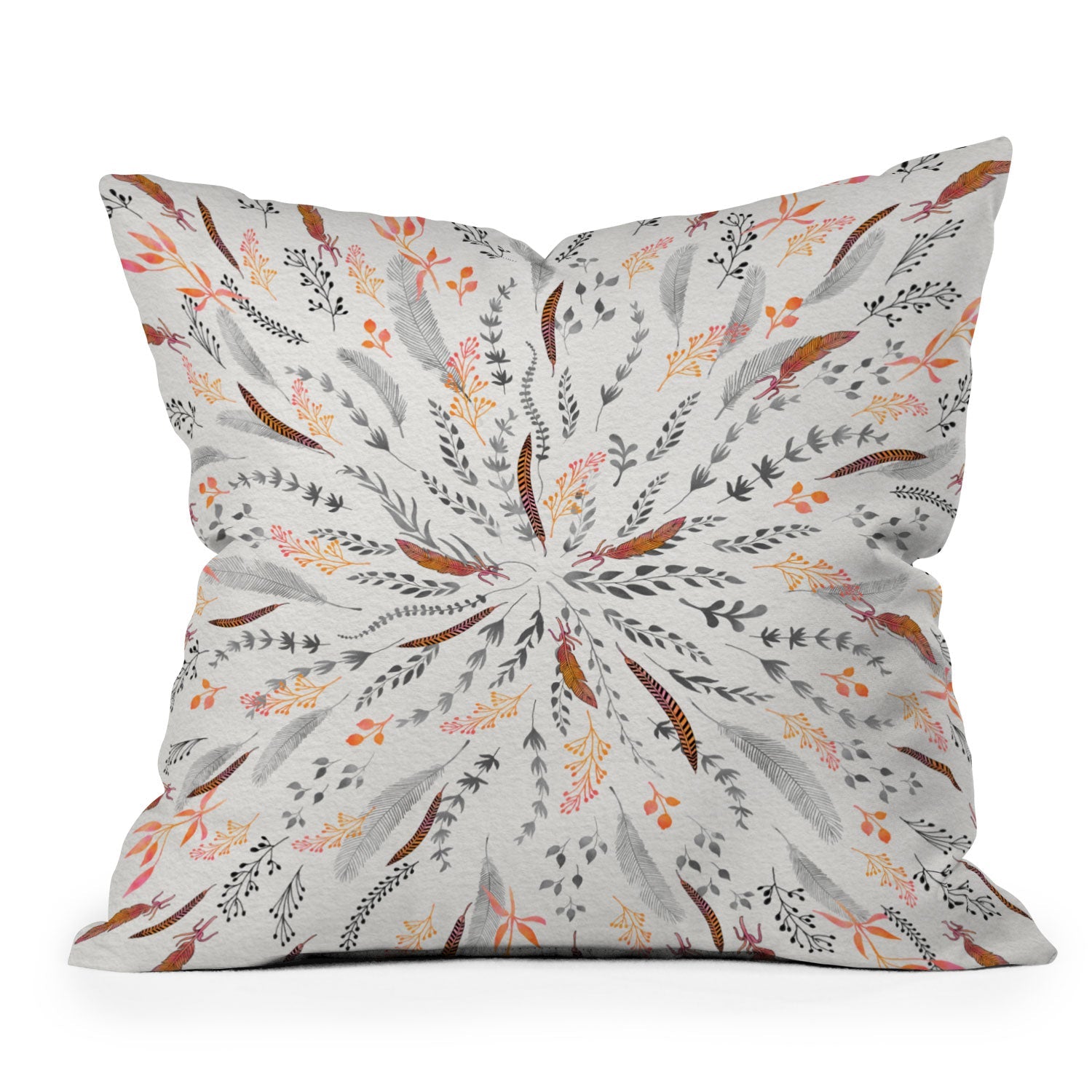 Iveta Abolina Feather Roll Throw Pillow