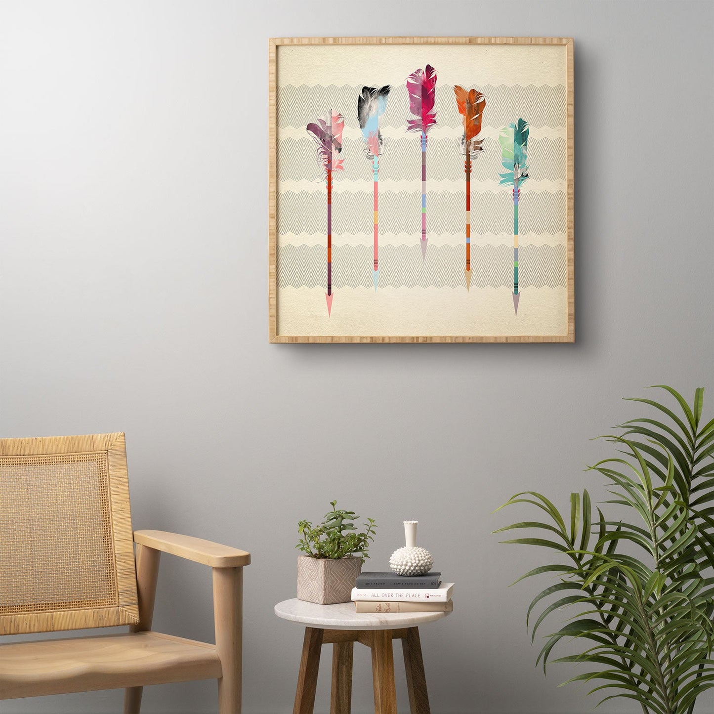 Iveta Abolina Feathered Arrows Framed Wall Art
