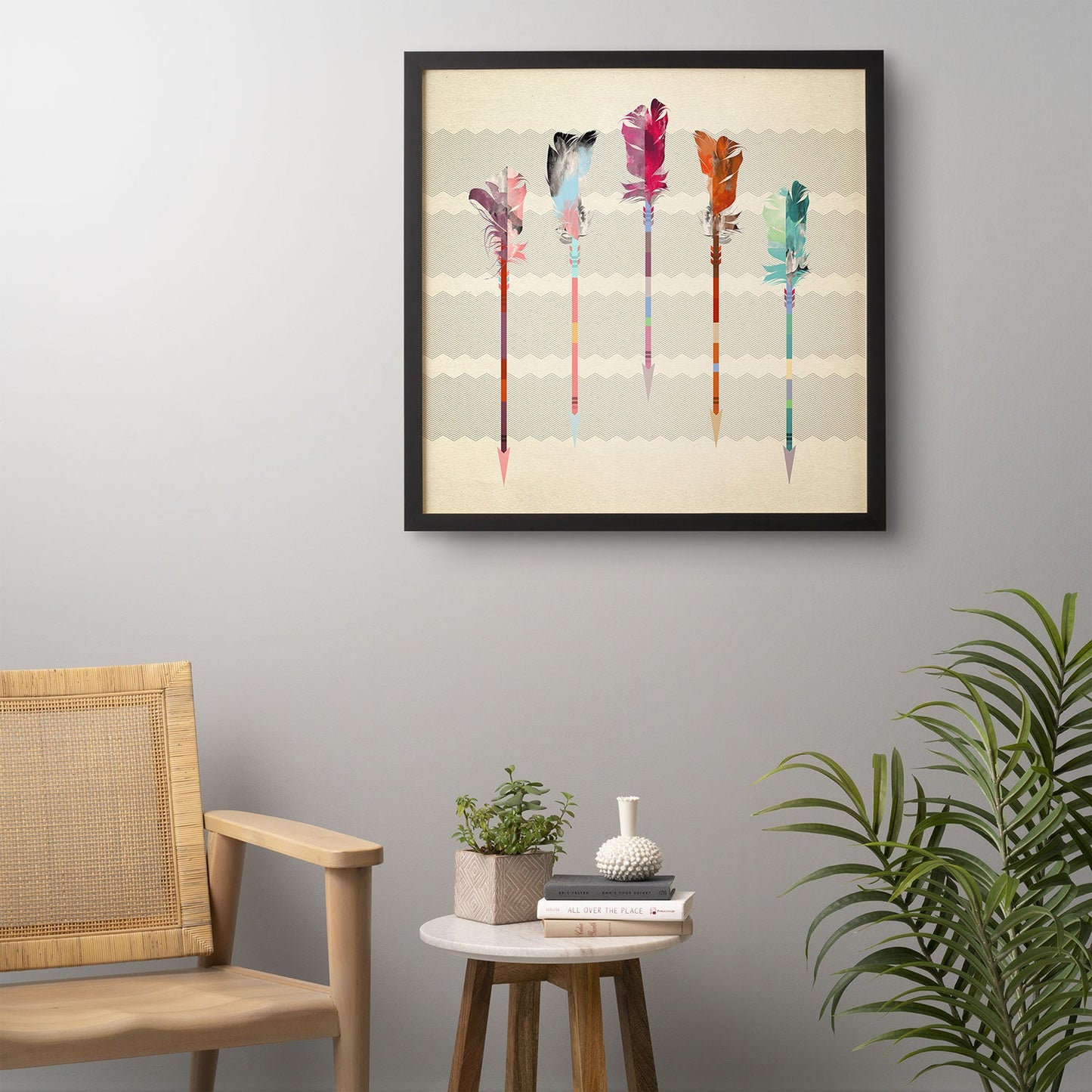 Iveta Abolina Feathered Arrows Framed Wall Art