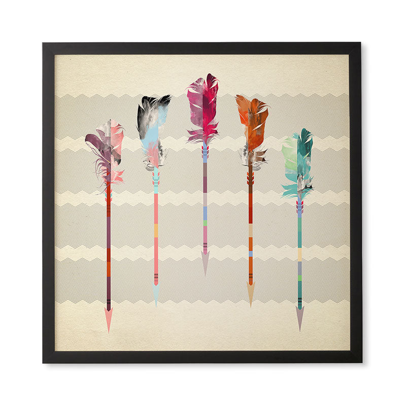 Iveta Abolina Feathered Arrows Framed Wall Art
