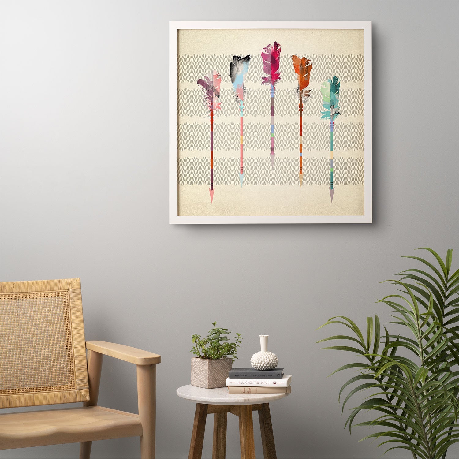 Iveta Abolina Feathered Arrows Framed Wall Art