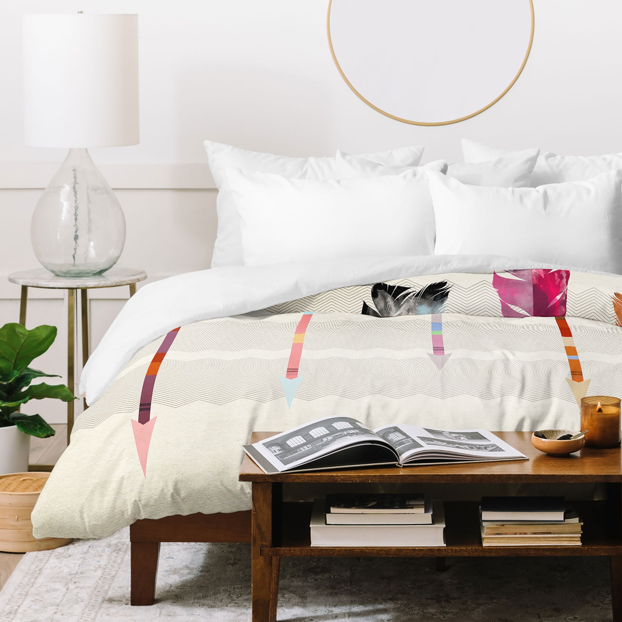 Iveta Abolina Feathered Arrows Duvet Cover