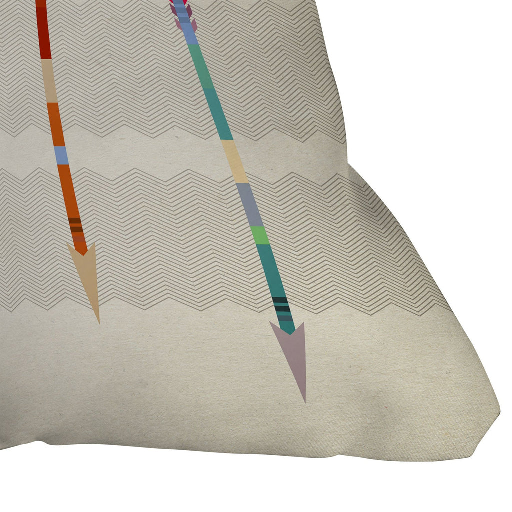 Iveta Abolina Feathered Arrows Throw Pillow