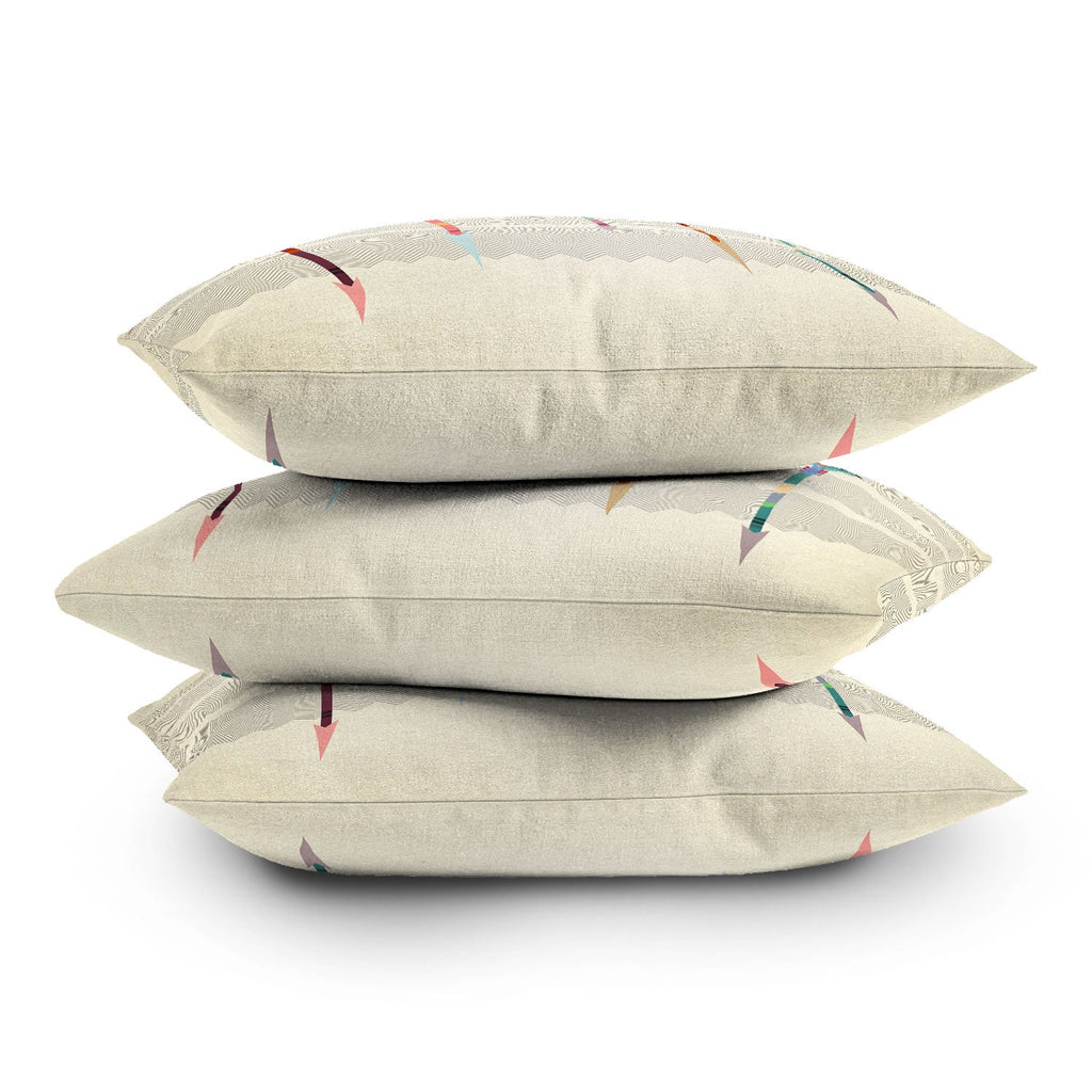 Iveta Abolina Feathered Arrows Throw Pillow