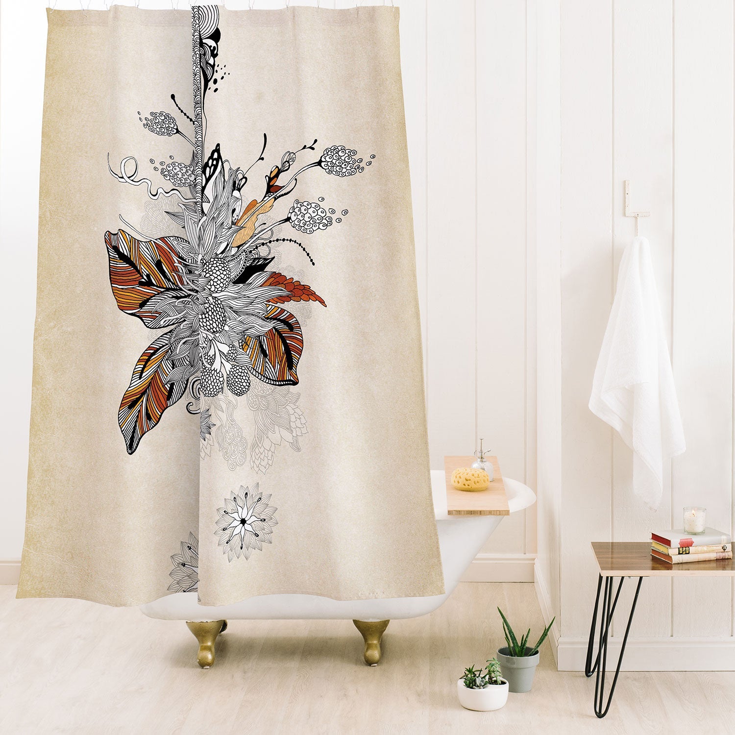 Iveta Abolina Floral 2 Shower Curtain