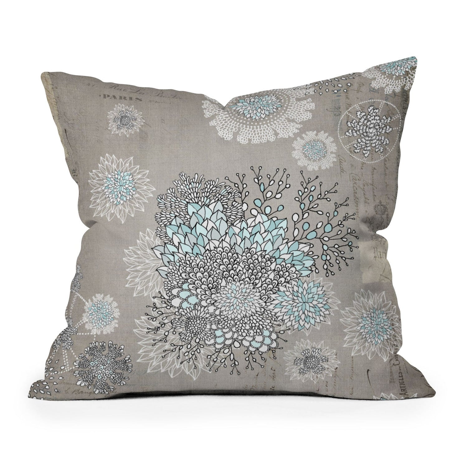 Iveta Abolina French Blue Throw Pillow