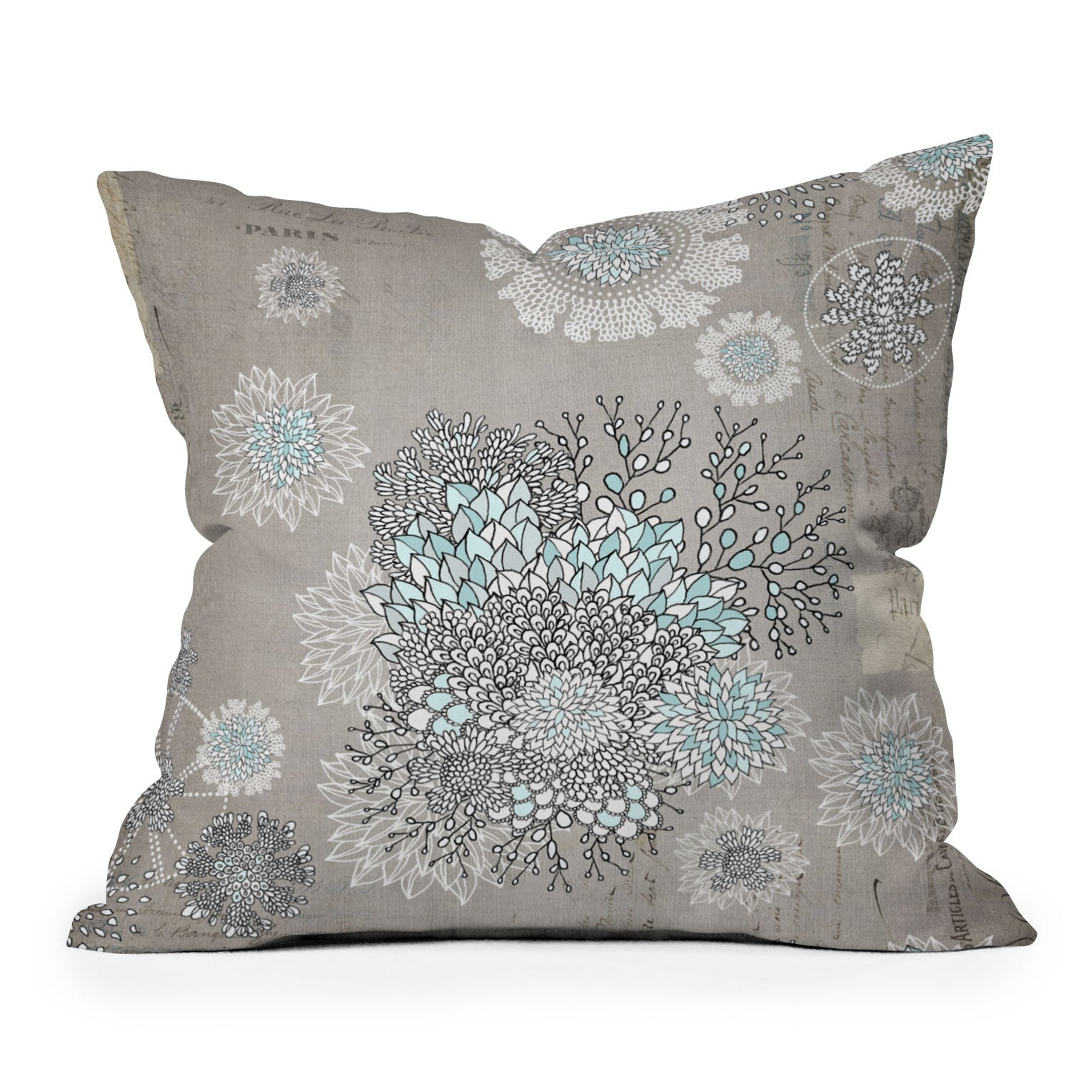 Iveta Abolina French Blue Throw Pillow