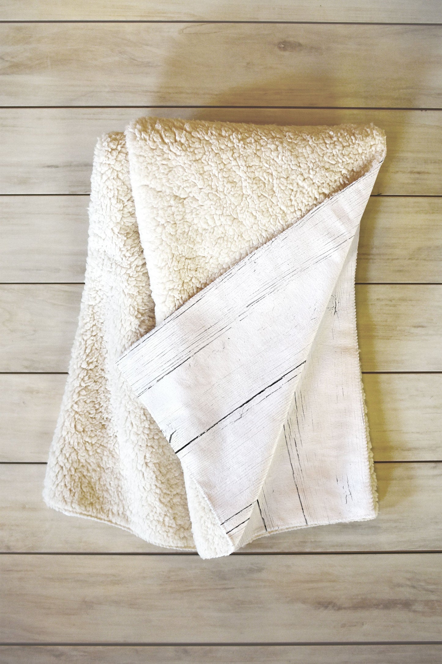 Iveta Abolina Geo Wood 3 Fleece Throw Blanket