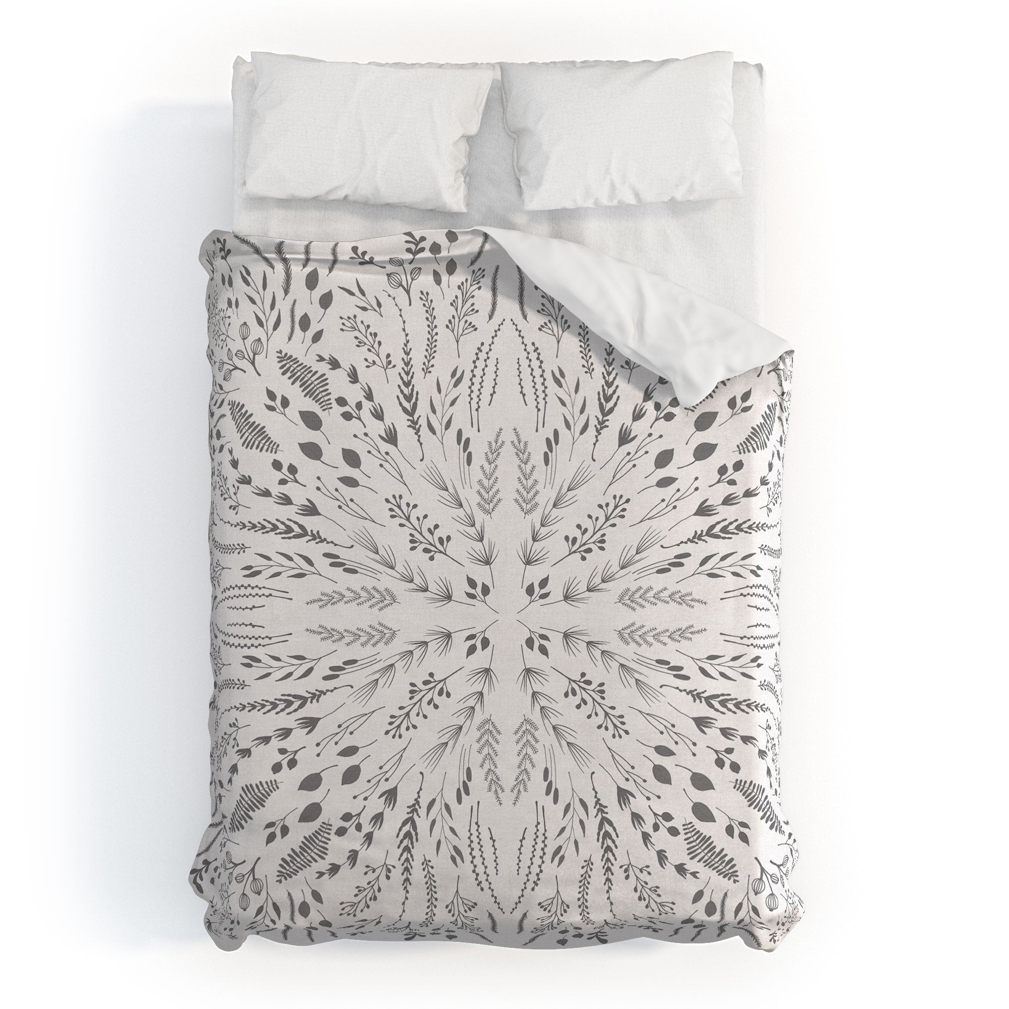 Iveta Abolina Gray Maze Duvet Cover