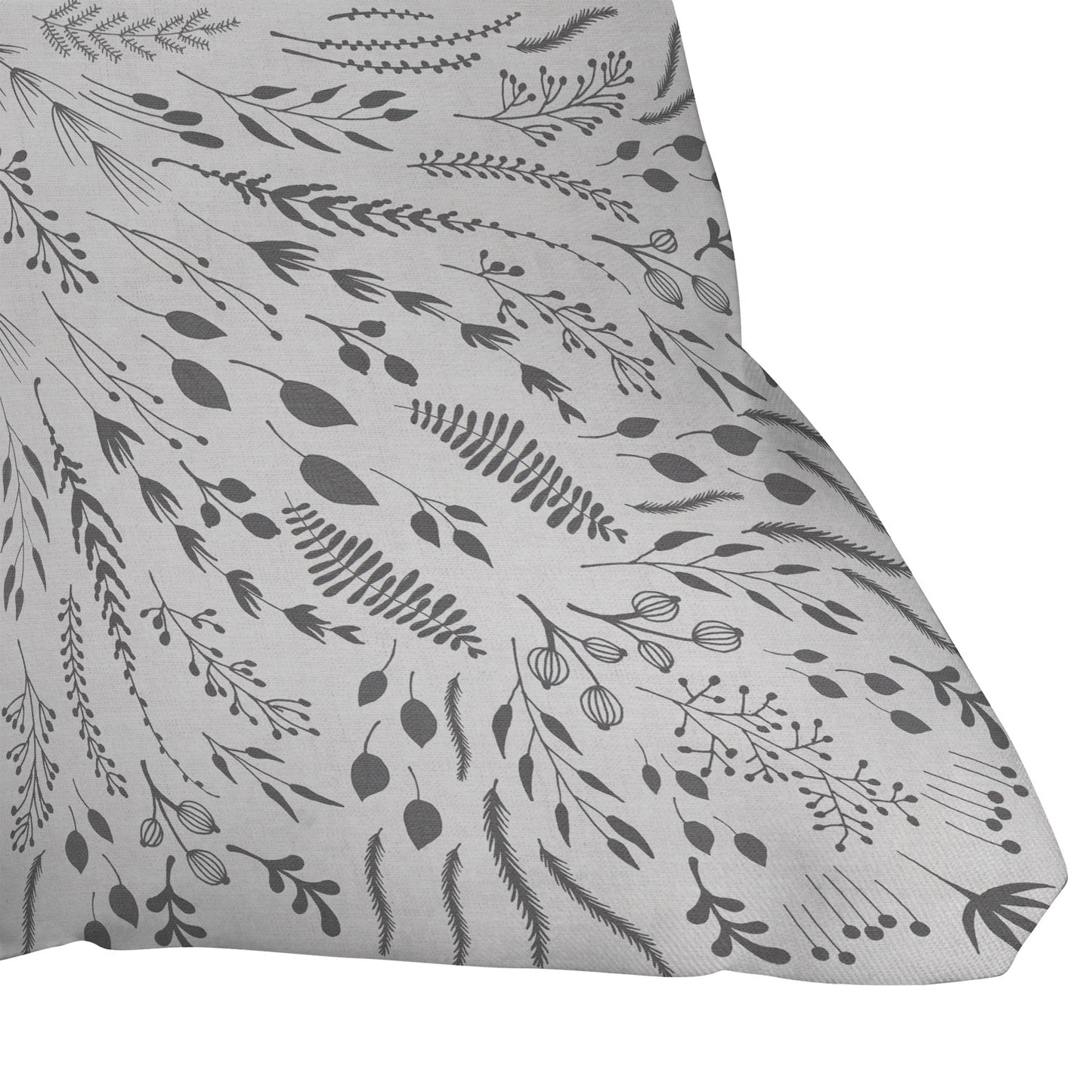 Iveta Abolina Gray Maze Throw Pillow