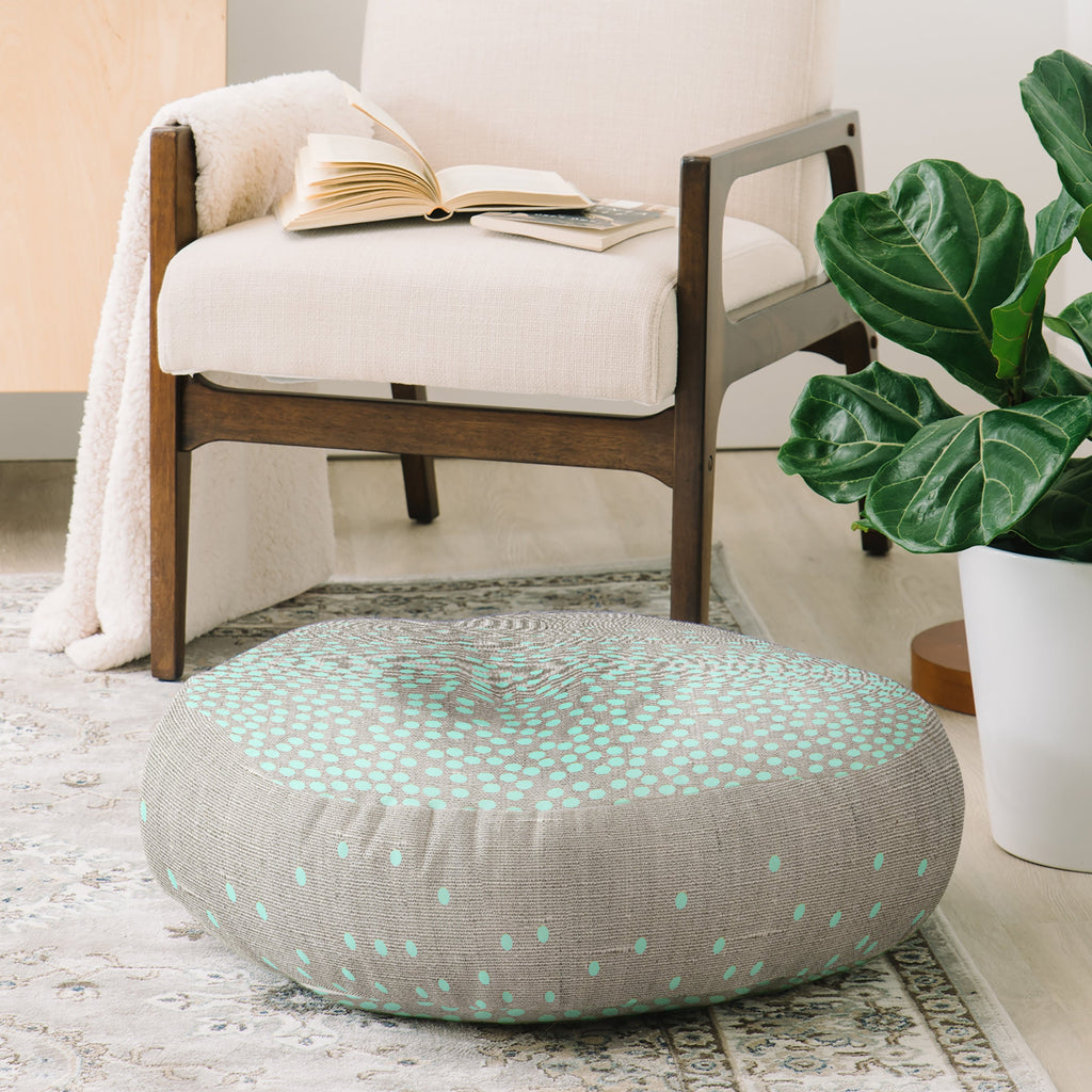 Iveta Abolina Hint of Mint Floor Pillow Round