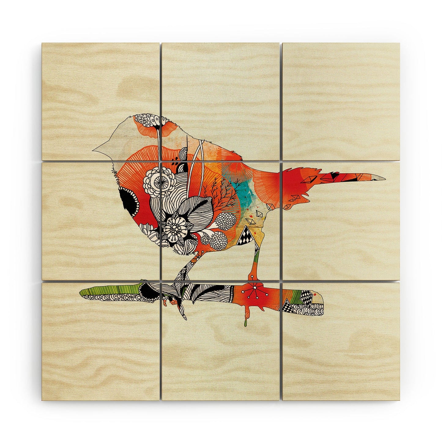 Iveta Abolina Little Bird Wood Wall Mural
