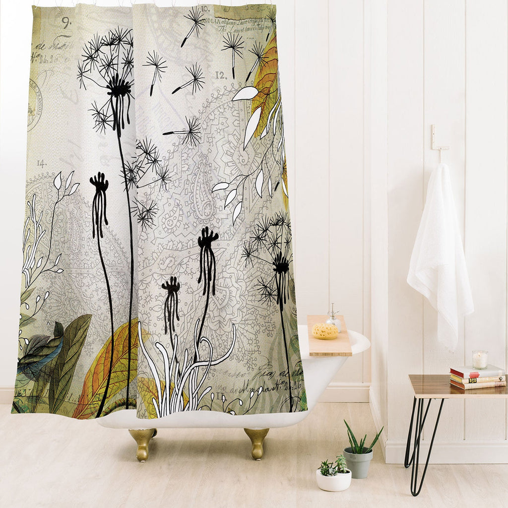 Iveta Abolina Little Dandelion Shower Curtain