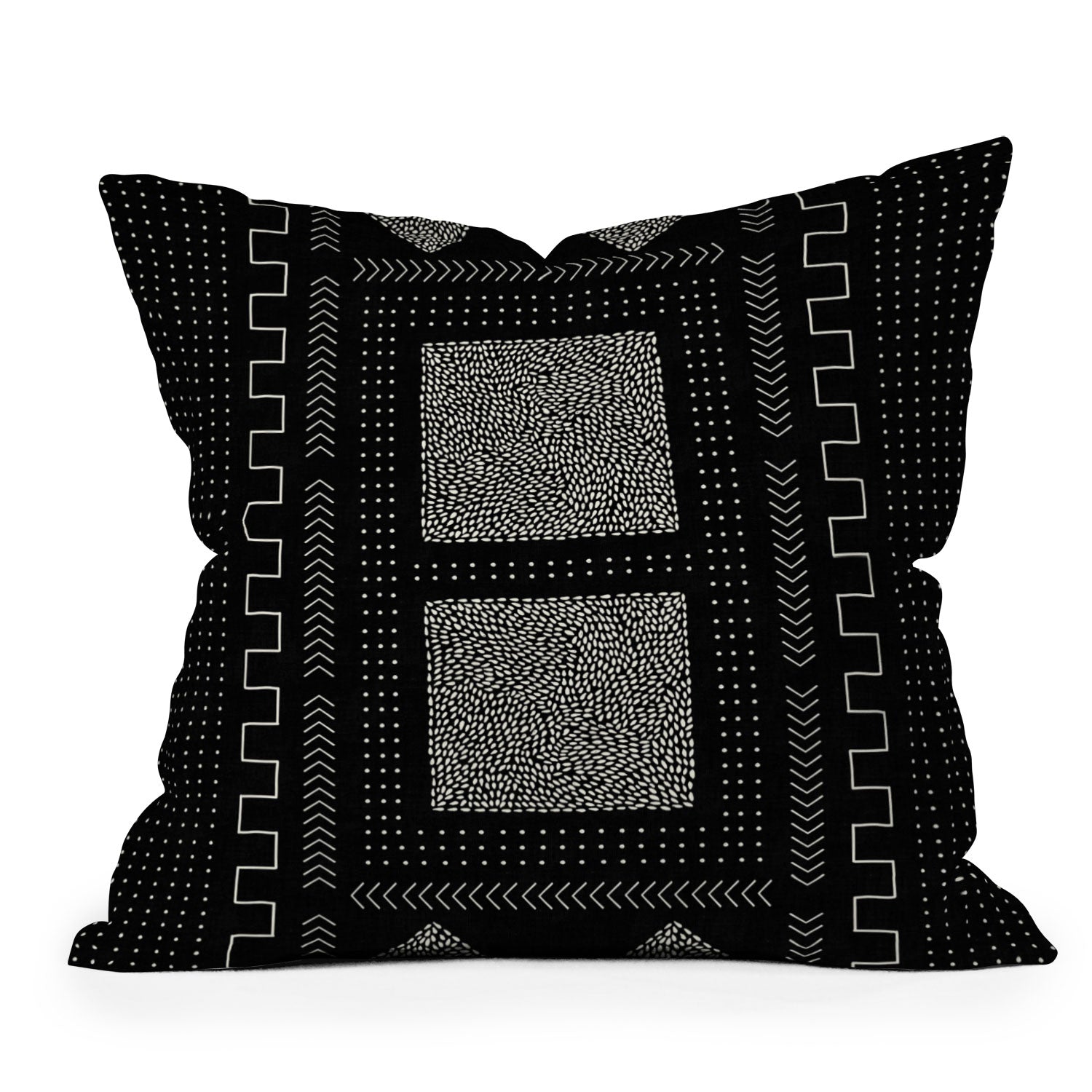 Iveta Abolina Mud Cloth Inspo I Outdoor Throw Pillow
